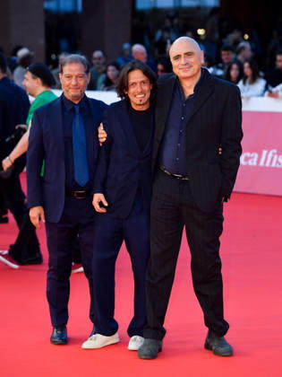 IPA89683526 - Rome, 2026 Film Festival - Evening 2 - Red Carpet for the film BRIANZA. Pictured: Giuseppe Catania, Simone Catania, Guest  Copyright: xVincenzoxLandix xPoolxRomaxFilmxFestx2026x IPA89683526
