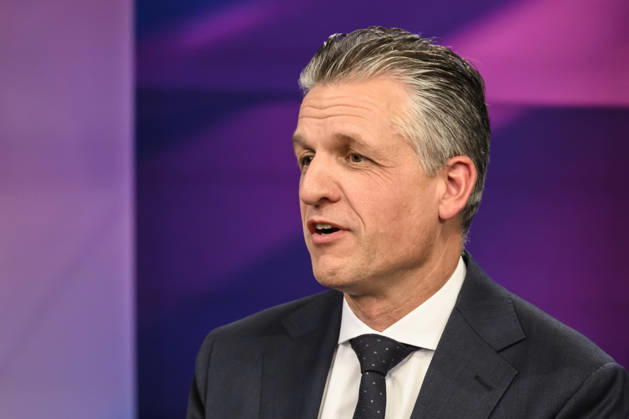 Pictured from left: Thorsten Frei, CDU Union parliamentary group leader, GER, Berlin, studio, guest on Maischberger, political talk show, TV, program, with host Sandra Maischberger, Das Erste, from Adlershof, Studio 20, October 14, 2026, Copyright: HMBxMedia UwexKoch