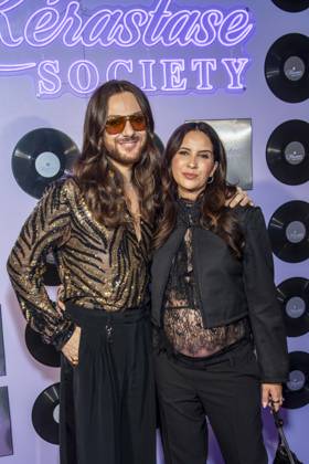 ABB KERASTASE: Riccardo Simonetti and Chryssanthi Kavazi as guests at the Kerastase Society I—The Parisian Art de Vivre at Roomers in Berlin on October 14, 2026, Berlin, Germany