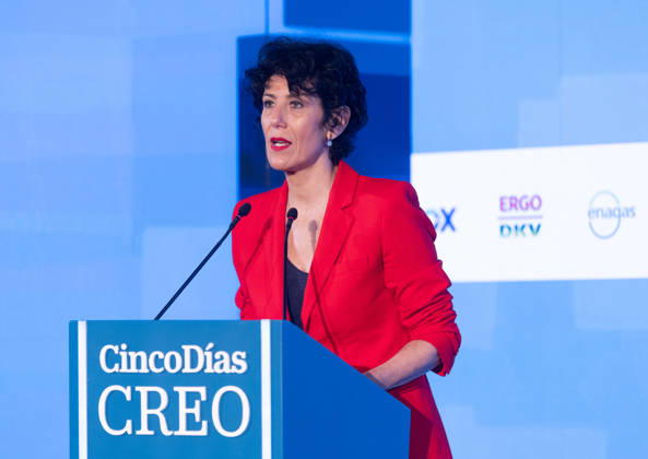 Second Day of the CREO Forum Elma Saiz, Minister of Inclusion, Social Security, and Migration, during the third edition of the CREO Forum at the Westin Palace Hotel in Madrid on October 15, 2026, in Madrid, Spain. The forum, organized by the newspaper Cinco Días, is being held on October 14 and 15 under the acronym that defines its core values: Growth, Responsibility, Excellence, and Opportunity. October 15, 2026, Spain Copyright: xEduardoxParrax 7847065