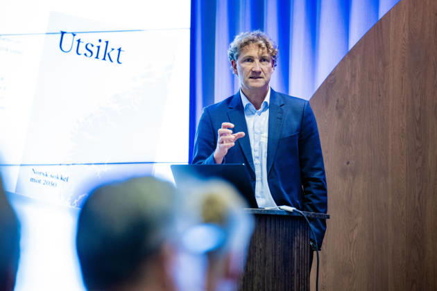Norsk Industri Offshore s annual general meeting, Oslo, October 15, 2026. Hakon Skjonberg, chairman of Norsk Industri Offshore, at Norsk Industri Offshore’s open members’ meeting at Naeringslivets hus. Photo by Stian Lysberg Solum, NTB, Oslo, Norway. 7sgfVxihtyQ EDITORIAL USE ONLY Ref BUS7sgfVxihtyQ jpg  Copyright: xStianxLysbergxSolumx xNTBx