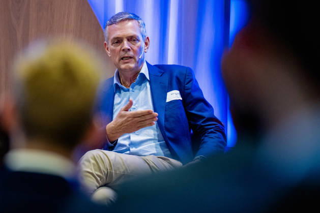 Norsk Industri Offshore s open members meeting, Oslo, October 15, 2026. Bjarne Schieldrop, chief analyst at SEB, at Norsk Industri Offshore’s open members’ meeting at Naeringslivets hus. Photo: Stian Lysberg Solum, NTB, Oslo, Norway. AA5DoK3ZeO8. EDITORIAL USE ONLY. Ref: BUSAA5DoK3ZeO8.jpg  Copyright: xStianxLysbergxSolumx xNTBx