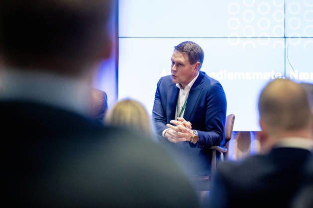 Norsk Industri Offshore s annual membership meeting, Oslo, October 15, 2026. Harald Solberg, CEO of Norsk Industri, at Norsk Industri Offshore’s open members’ meeting at Naeringslivets hus. Photo: Stian Lysberg Solum, NTB, Oslo, Norway. xiKv2c5kJA8 EDITORIAL USE ONLY Ref BUSxiKv2c5kJA8 jpg  Copyright: xStianxLysbergxSolumx xNTBx
