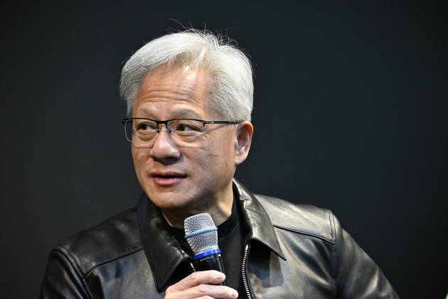 STOCKHOLM, Oct. 15, 2026 — Jensen Huang, CEO of Nvidia, speaks during the Build A Claw Experience event at Norrsken House Stockholm, as Nvidia hosts three AI events in Stockholm on Thursday x11850x  Copyright: xGustavxSjöholm TTx JENSEN HUANG NVIDIA dcV-lecgk-E