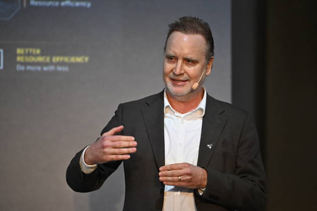 STOCKHOLM, SWEDEN, October 15, 2026—Anders Arpteg, VP of AI Data at Saab, at the Sferical One event organized by Nvidia at Eric Ericsonhallen on Thursday, STOCKHOLM, SWEDEN x10040x  Copyright: xAndersxWiklund TTx SFERICAL ONE NVIDIA YV9A0ZSHsv8
