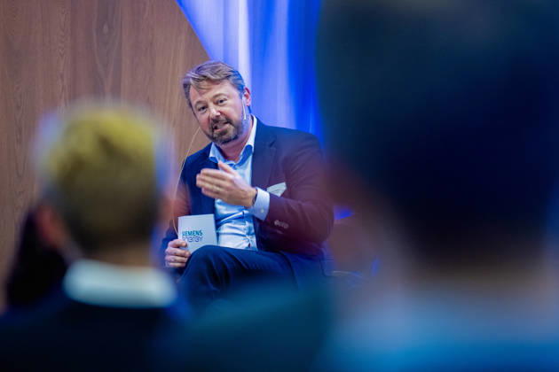 Norsk Industri Offshore’s annual general meeting, Oslo, October 15, 2026. Espen Bostadlokken, CEO of Siemens Energy, at Norsk Industri Offshore’s open members’ meeting at Naeringslivets hus. Photo by Stian Lysberg Solum, NTB, Oslo, Norway. JlnR53ZiE3o EDITORIAL USE ONLY Ref BUSJlnR53ZiE3o jpg  Copyright: xStianxLysbergxSolumx xNTBx