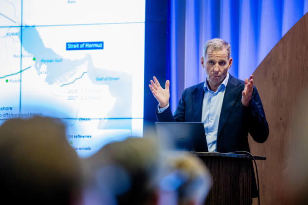 Norsk Industri Offshore s annual general meeting, Oslo, October 15, 2026. Jarand Rystad, Executive Chairman of Rystad Energy, at Norsk Industri Offshore’s open members’ meeting at Naeringslivets hus. Photo: Stian Lysberg Solum, NTB, Oslo, Norway. fvCPCXxwqPc EDITORIAL USE ONLY Ref BUSfvCPCXxwqPc jpg  Copyright: xStianxLysbergxSolumx xNTBx