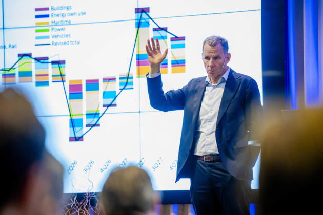 Norsk Industri Offshore’s open members’ meeting, Oslo, October 15, 2026. Jarand Rystad, Executive Chairman of Rystad Energy, at Norsk Industri Offshore’s open members’ meeting at Naeringslivets hus. Photo: Stian Lysberg Solum, NTB, Oslo, Norway. MOUIm1RtShk. EDITORIAL USE ONLY. Ref: BUSMOUIm1RtShk.jpg  Copyright: xStianxLysbergxSolumx xNTBx