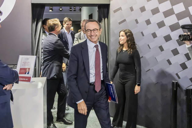 Paris, France October 15, 2026 - Paris Motor Show - Bruno Retailleau POLITIQUE, RETAILLEAU, LR, LES REPUBLICAINS, CAMPAGNE ELECTORALE, SALON DE L AUTOMOBILE, VOITURE, ECONOMIE  Copyright: xVincentxIsorex
