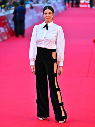 IPA89722088 - Rome, 2026 Film Festival - Evening 3 - Red Carpet for the film *SKEJTANJETO NE E ZA DEVOJÄaINJA* (*SKATEBOARDING IS NOT FOR GIRLS*) In the photo: Alessia Fabiani Copyright: xMaurizioxD™Avanzox xPoolxRomaxFilmxFestx2026x IPA89722088