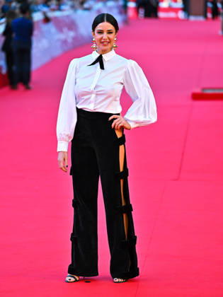 IPA89722089 - Rome, 2026 Film Festival - Evening 3 - Red Carpet for the film *SKEJTANJETO NE E ZA DEVOJÄaINJA* (*SKATEBOARDING IS NOT FOR GIRLS*) In the photo: Alessia Fabiani Copyright: xMaurizioxD™Avanzox xPoolxRomaxFilmxFestx2026x IPA89722089