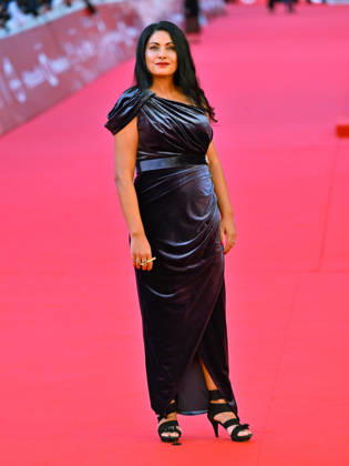 IPA89722281 - Rome, 2026 Film Festival - Evening 3 - Red Carpet for the film *SKEJTANJETO NE E ZA DEVOJÄaINJA* (*SKATEBOARDING IS NOT FOR GIRLS*) In the photo: Simonida Selimovic Copyright: xMaurizioxD™Avanzox xPoolxRomaxFilmxFestx2026x IPA89722281