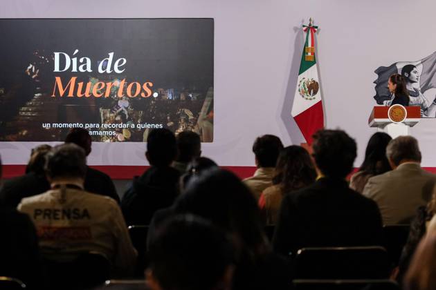 October 15, 2026: TO-45477- Ciudad de M& xe9;xico. 2026-10 -15. Claudia Sheinbaum Pardo, President of Mexico, during the daily morning press conference in the Treasury Room of the National Palace in Mexico City Alejandro God& xcd;nez Clasos.com.mx  - ZUMAcs4_ 20261015_faa_cs4_013 Copyright: xAlejandroxGod& Xed;Nezx