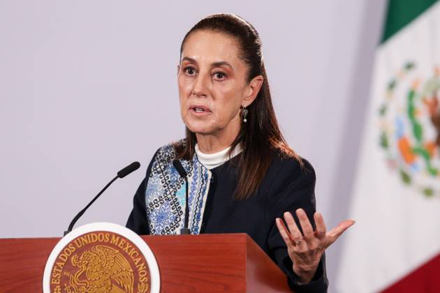 October 15, 2026: TO-45477- Ciudad de M& xe9;xico. 2026-10 -15. Claudia Sheinbaum Pardo, President of Mexico, during the daily morning press conference in the Treasury Room of the National Palace in Mexico City Alejandro God& xcd;nez Clasos.com.mx  - ZUMAcs4_ 20261015_faa_cs4_025 Copyright: xAlejandroxGod& Xed;Nezx