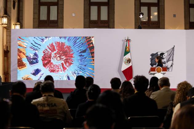 October 15, 2026: TO-45477- Ciudad de M& xe9;xico. 2026-10 -15. Claudia Sheinbaum Pardo, President of Mexico, during the daily morning press conference in the Treasury Room of the National Palace in Mexico City Alejandro God& xcd;nez Clasos.com.mx  - ZUMAcs4_ 20261015_faa_cs4_027 Copyright: xAlejandroxGod& Xed;Nezx