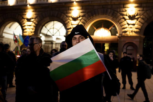 Protesters demand answers over Black Sea maritime attacks in Bulgaria SOFIA, BULGARIA - OCTOBER 15: Demonstrators gather during a protest demanding clarification over recent Black Sea maritime attacks near government buildings in Sofia, Bulgaria on October 15, 2026. Protesters assembled to voice anger against the policies of President Iliana Iotova and Prime Minister Rumen Radev, seeking answers regarding drone strikes on four commercial vessels within Bulgaria’s exclusive economic zone that left two ships sunk and two damaged. Hristo Vladev Anadolu Sofia Bulgaria. Editorial use only. Please get in touch for any other usage.  Copyright: x2026xAnadoluxHristoxVladevx