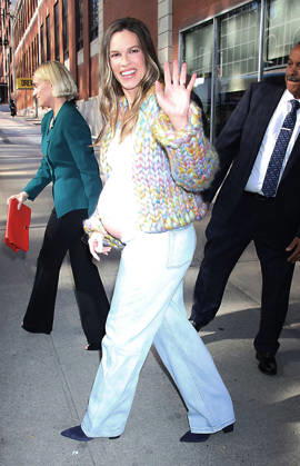 NEW YORK, NY- OCTOBER 15: Hilary Swank seen at The Drew Barrymore Show on October 15, 2026 in New York City. Copyright: xRWx