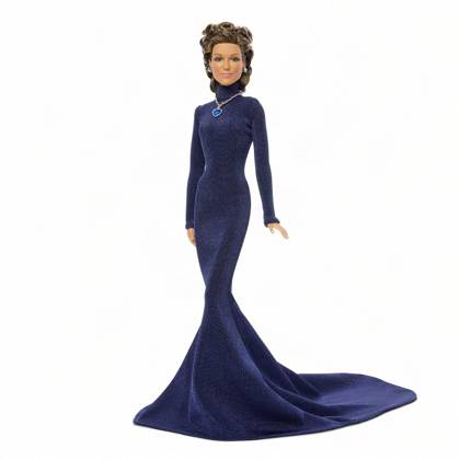 Céline Dion gets her own Barbie doll based on her 1998 Oscars look Céline Dion gets her own Barbie doll based on her 1998 Oscars look., , Toymaker Mattel has announced the legendary Canadian singer is being honored with a Barbie Signature doll., , Céline’s doll wears a long-sleeve navy-blue gown and a necklace inspired by the blue heart-shaped diamond necklace, capturing her look as My Heart Will Go On from movie blockbuster Titanic won Best Original Song at the 1998 Academy Awards., , Céline said: It is a true honor to join the Barbie legacy with a doll inspired by one of the most meaningful moments of my career., , I hope this doll inspires everyone to express themselves with confidence, follow their dreams and believe in the power of Copyright: xThexMegaxAgencyxMattelxInc Megax