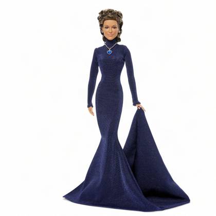 Céline Dion gets her own Barbie doll based on her 1998 Oscars look Céline Dion gets her own Barbie doll based on her 1998 Oscars look., , Toymaker Mattel has announced the legendary Canadian singer is being honored with a Barbie Signature doll., , Céline’s doll wears a long-sleeve navy-blue gown and a necklace inspired by the blue heart-shaped diamond necklace, capturing her look as My Heart Will Go On from movie blockbuster Titanic won Best Original Song at the 1998 Academy Awards., , Céline said: It is a true honor to join the Barbie legacy with a doll inspired by one of the most meaningful moments of my career., , I hope this doll inspires everyone to express themselves with confidence, follow their dreams and believe in the power of Copyright: xThexMegaxAgencyxMattelxInc Megax