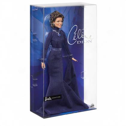 Céline Dion gets her own Barbie doll based on her 1998 Oscars look Céline Dion gets her own Barbie doll based on her 1998 Oscars look., , Toymaker Mattel has announced the legendary Canadian singer is being honored with a Barbie Signature doll., , Céline’s doll wears a long-sleeve navy-blue gown and a necklace inspired by the blue heart-shaped diamond necklace, capturing her look as My Heart Will Go On from movie blockbuster Titanic won Best Original Song at the 1998 Academy Awards., , Céline said: It is a true honor to join the Barbie legacy with a doll inspired by one of the most meaningful moments of my career., , I hope this doll inspires everyone to express themselves with confidence, follow their dreams and believe in the power of Copyright: xThexMegaxAgencyxMattelxInc Megax