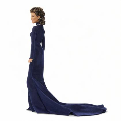 Céline Dion gets her own Barbie doll based on her 1998 Oscars look Céline Dion gets her own Barbie doll based on her 1998 Oscars look., , Toymaker Mattel has announced the legendary Canadian singer is being honored with a Barbie Signature doll., , Céline’s doll wears a long-sleeve navy-blue gown and a necklace inspired by the blue heart-shaped diamond necklace, capturing her look as My Heart Will Go On from movie blockbuster Titanic won Best Original Song at the 1998 Academy Awards., , Céline said: It is a true honor to join the Barbie legacy with a doll inspired by one of the most meaningful moments of my career., , I hope this doll inspires everyone to express themselves with confidence, follow their dreams and believe in the power of Copyright: xThexMegaxAgencyxMattelxInc Megax