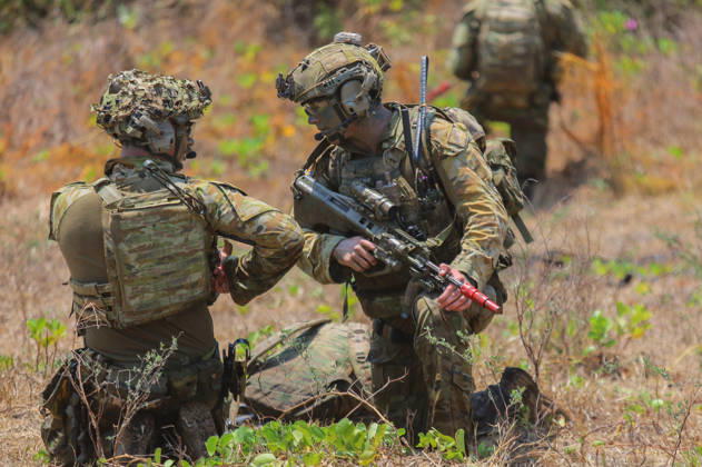 Indonesia-Australia Military Drill Australian Defense Force (ADF) personnel take part in a joint military exercise with the Indonesia Army at Banongan beach in Situbondo, Indonesia, on October 15, 2026. The exercise, named Keris Woomera 2026, is a form of diplomacy between Indonesia and Australia in the military field. The exercise is part of efforts to strengthen defense cooperation between Indonesia and Australia, particularly in addressing regional security challenges. Situbondo Indonesia  Copyright: xSuryantoxPutramudjix originalFilename: putramudji-notitle261015_np9Rk.jpg