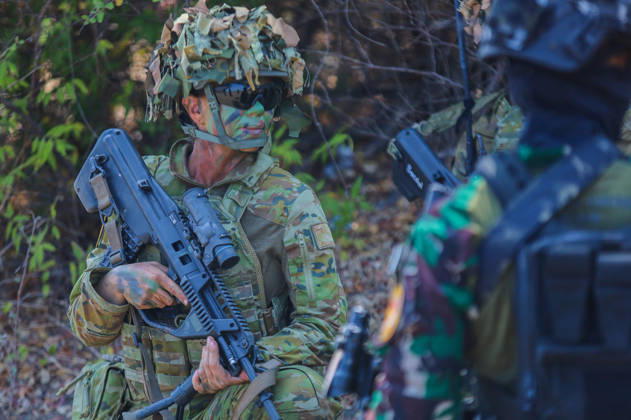 Indonesia-Australia Military Drill Australian Defense Force (ADF) personnel take part in a joint military exercise with the Indonesia Army at Banongan beach in Situbondo, Indonesia, on October 15, 2026. The exercise, named Keris Woomera 2026, is a form of diplomacy between Indonesia and Australia in the military field. The exercise is part of efforts to strengthen defense cooperation between Indonesia and Australia, particularly in addressing regional security challenges. Situbondo Indonesia  Copyright: xSuryantoxPutramudjix originalFilename: putramudji-notitle261015_nphTB.jpg