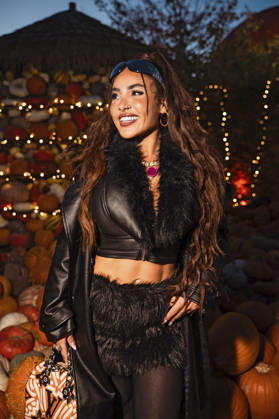 Laura Morante at the premiere of Season 2 of the reality TV show *Der Promihof* at the Gertrudenhof adventure farm in Hürth, October 14, 2026 Foto:xT.xNgox xFuturexImagex promihof_6043