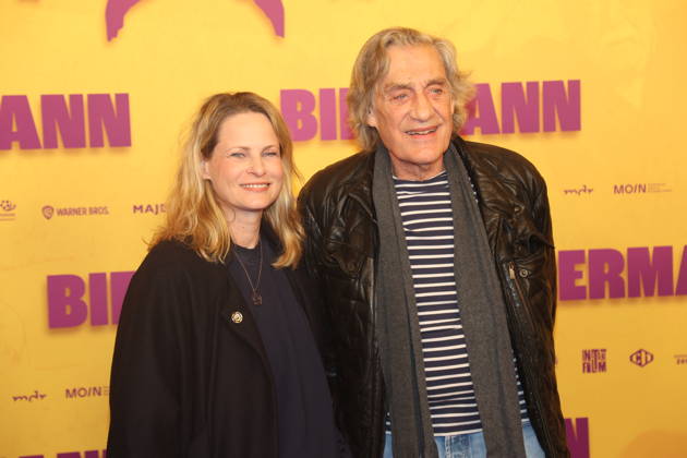 Antje Riis and Winfried Glatzeder at the premiere of the documentary *Biermann* at Kino International in Berlin, October 15, 2026 Copyright: xAgenturxMatthiasxWehnertx xM.xGränzdörferx