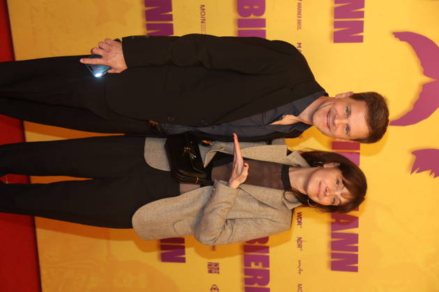 Benjamin Herrmann and Caroline Rosales at the premiere of the documentary *Biermann* at Kino International in Berlin, October 15, 2026 Copyright: xAgenturxMatthiasxWehnertx xM.xGränzdörferx