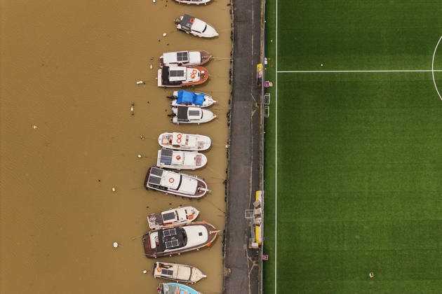 Heavy rain turns Istanbul’s coastal waters brown ISTANBUL, TURKIYE - OCTOBER 16: An aerial view of the brown-colored waters along parts of the Bosphorus and the Golden Horn in Istanbul, Turkiye, following heavy rainfall, on October 16, 2026. Hakan Akgun Anadolu Istanbul Turkey. Editorial use only. Please get in touch for any other usage.  Copyright: x2026xAnadoluxHakanxAkgunx