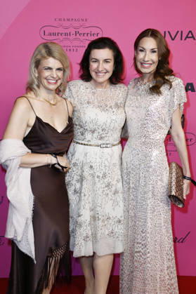Katrin Staffler, Dorothee Bär, and Dagmar Kögel at the 2026 Tribute to Bambi at Fotografiska Berlin, Berlin, October 15, 2026 Foto:xN.xKubelkax xFuturexImagex bambi_6095