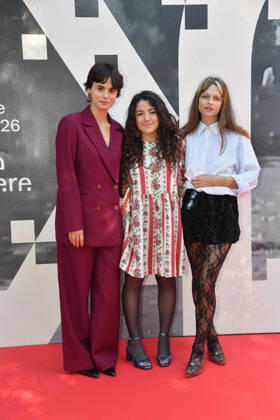 IPA89759200 - Rome, 2026 Film Festival - Alice nella cittÃ - Day 4 - Photocall for the film Once Upon a Time, the Future Pictured: Gaia Ravina, Margherita Ferrari, and Clara Tramontano  Copyright: xVincenzoxLandi ipa-agency.netx xPoolxRomaxFilmxFestx2026x IPA89759200