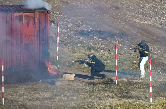 Belarus CSTO Drills 9265861 16.10.2026 Personnel acting as the opposing force take part in the command-and-staff exercise with the CSTO peacekeeping forces Indestructible Brotherhood-2026 at the Losvido training ground in Vitebsk Region, Belarus. Viktor Tolochko Sputnik Vitebsk region Belarus  Copyright: xViktorxTolochkox