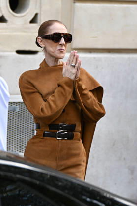 Celine Dion Leaves Her Hotel - Paris Celine Dion spend time with fans before going to the venue, hotel Royal Monceau in Paris, France on October 16, 2026. Photo by Lionel Urman ABACAPRESS.COM Paris France  Copyright: xUrmanxLionel ABACAx