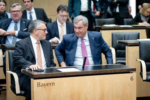 Meeting, Bundesrat, Minister-President, Markus Söder, Minister of State, Florian Herrmann Meeting, Bundesrat, Berlin, Minister-President, Markus Söder, Minister of State, Florian Herrmann Berlin Berlin GER