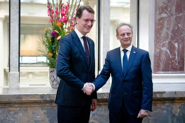 Session, Federal Council, Stefan Engler Session, Federal Council, Berlin, President of the Swiss Council of States, Stefan Engler, Minister-President, Hendrik Wüst Berlin Berlin GER
