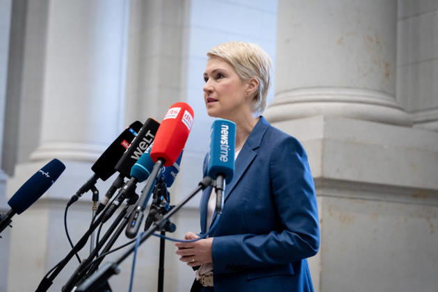 Meeting, Bundesrat, Minister-President, Manuela Schwesig Meeting, Bundesrat, Berlin, Minister-President, Manuela Schwesig Berlin Berlin GER