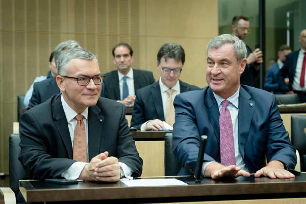Meeting, Bundesrat, Minister-President, Markus Söder, Minister of State, Florian Herrmann Meeting, Bundesrat, Berlin, Minister-President, Markus Söder, Minister of State, Florian Herrmann Berlin Berlin GER