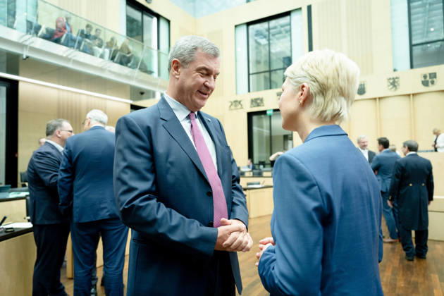 Meeting, Bundesrat, Minister-President, Markus Söder, Minister-President, Manuela Schwesig Meeting, Bundesrat, Berlin, Minister-President, Markus Söder, Minister-President, Manuela Schwesig Berlin Berlin GER