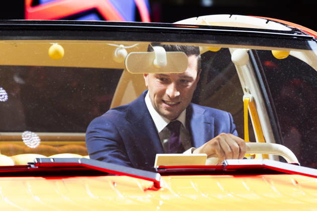 Paris, France October 16, 2026 - Paris Motor Show - Jordan Bardella RN, RASSEMBLEMENT NATIONAL, BARDELLA, SALON DE L AUTO, INDUSTRIE AUTOMOBILE, ECONOMIE, VOITURES, CITROEN 2CV  Copyright: xVincentxIsorex