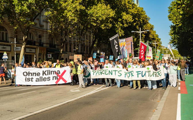 October 16, 2026 Fridays For Future Climate Strike: Announcing Climate Action Isn’t Enough—Without Climate Action, Everything Is Nothing Participants in the Fridays For Future climate strike, under the slogan Announcing Climate Action Isn’t Enough—Without Climate Action, Everything Is Nothing, gathered on Prater Hauptallee near Praters