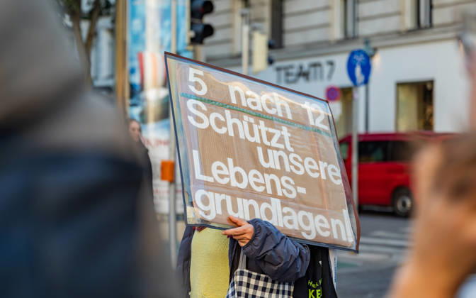 October 16, 2026 Fridays For Future Climate Strike Announcing Climate Action Isn’t Enough—Without Climate Action, Everything Is Nothing Participants in the Fridays For Future climate strike, under the slogan Announcing Climate Action Isn’t Enough—Without Climate Action, Everything Is Nothing, gathered on Prater Hauptallee near Praterst
