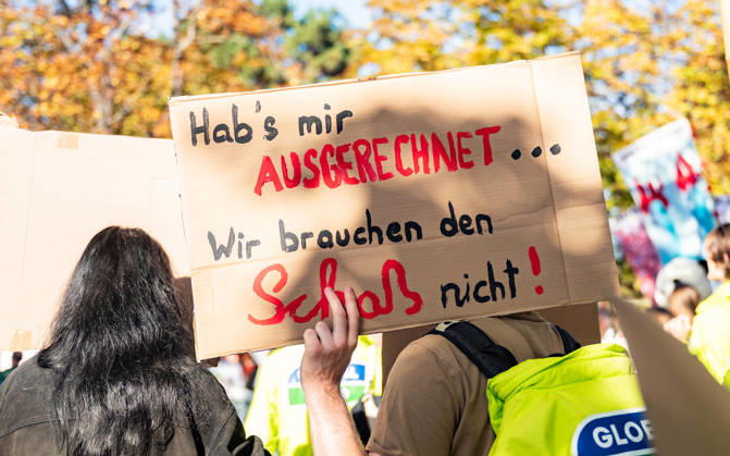 October 16, 2026 Fridays For Future Climate Strike: Announcing Climate Action Isn’t Enough—Without Climate Action, Everything Is Nothing Participants in the Fridays For Future climate strike, under the slogan Announcing Climate Action Isn’t Enough—Without Climate Action, Everything Is Nothing, gathered on Prater Hauptallee near Praters