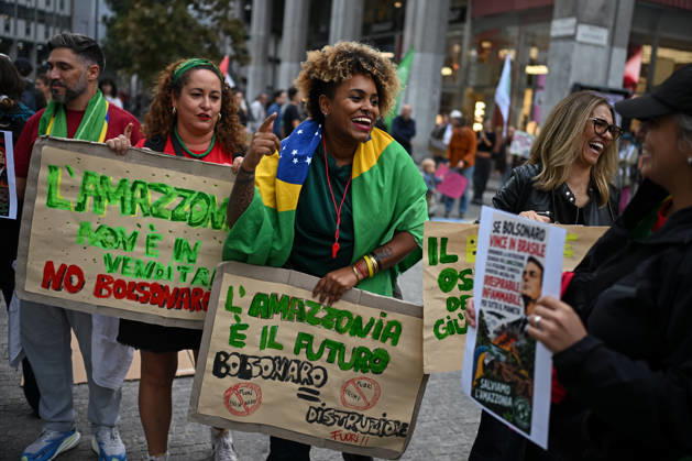 Fridays for Future climate strike in Milan, Italy MILAN, ITALY - OCTOBER 16: Climate activists from Fridays for Future take part in a demonstration during a nationwide climate strike in Milan, Italy, on October 16, 2026. Demonstrations are taking place in more than 25 Italian cities, with protesters demanding stronger government action against climate change, faster progress towards renewable energy and greater climate justice. Piero Cruciatti Anadolu Milan Italy. Editorial use only. Please get in touch for any other usage.  Copyright: x2026xAnadoluxPieroxCruciattix