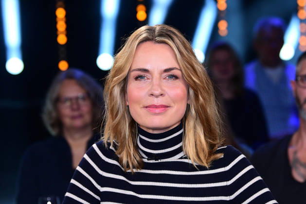 Jessy Wellmer during the NDR Talk Show on October 16, 2026, at NDR Studio Lokstedt in Hamburg, Germany; NDR Talk Show in Hamburg, Germany
