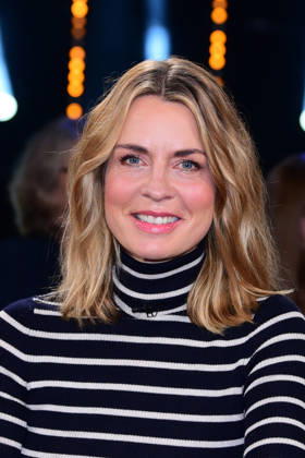 Jessy Wellmer during the NDR Talk Show on October 16, 2026, at NDR Studio Lokstedt in Hamburg, Germany; NDR Talk Show in Hamburg, Germany