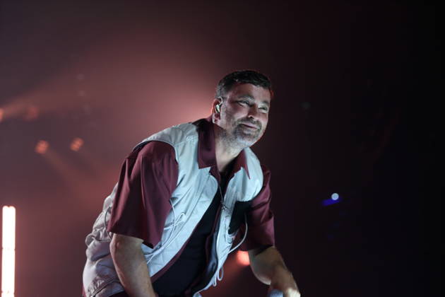 Marten Laciny, also known as Marteria, at a concert at the Max Schmeling Halle in Berlin, October 16, 2026 Marteria Concert Berlin