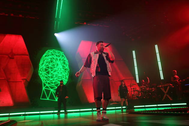 Marten Laciny, also known as Marteria, at a concert at the Max Schmeling Halle in Berlin, October 16, 2026 Marteria Concert Berlin