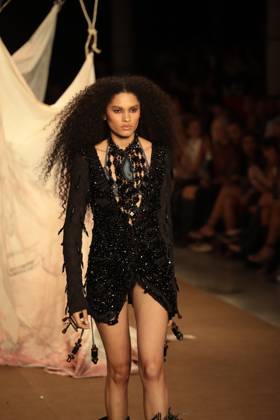 RECORD DATE NOT STATED Hisha s fashion show at SPFW. Sao Paulo (SP), 10 16 2026 - Fashion SPFW - Hisha fashion show during Sao Paulo Fashion Week N61 at Pacubra in Ibirapuera, Sao Paulo.(Foto: Fabricio Bomjardim Thenews2 imago images) Hisha s fashion show at SPFW.  Copyright: xFabricioxBomjardimx